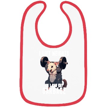 Discover Opossum Gym Weightlifting Workout Gift Bibs