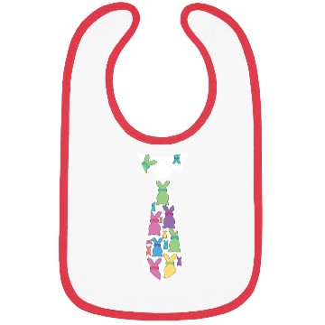 Discover Rabbit And Bunny Happy Easter Funny Tie Bibs