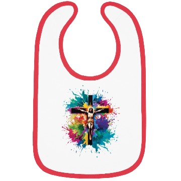 Discover Jesus Christ On Cross Happy Easter Bibs