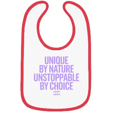 Discover Aquarius Zodiac Unique By Nature Unstoppable Bibs