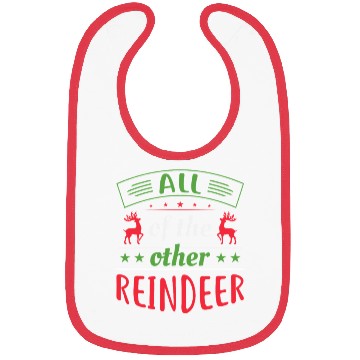 Discover All of the Other Reindeer - Funny Christmas Design Bibs