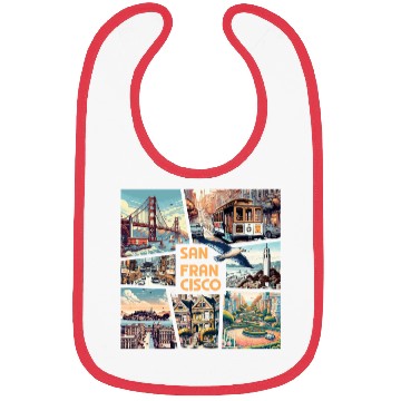 Discover USA CITY - SAN FRANCISCO - TRAVEL - 1 Bibs