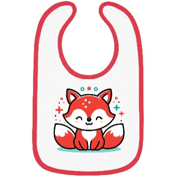 Discover Cute Little Fox 2 Bibs