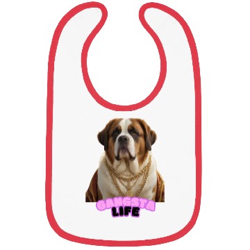 Discover Gangsta Life Saint Bernard 3 Bibs