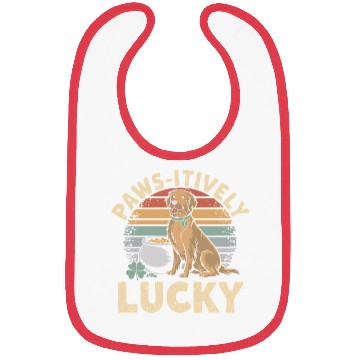Discover Paws-itively Lucky: Golden Retriever St. Patrick's Bibs