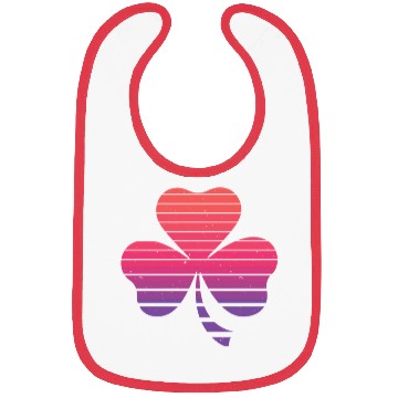 Discover Vintage Sunset Shamrock St. Patrick's Day Bibs