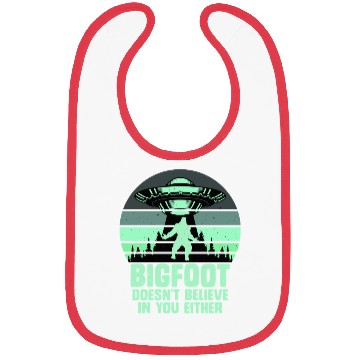 Discover UFO-Bigfoot Yeti Sasquatch Bibs