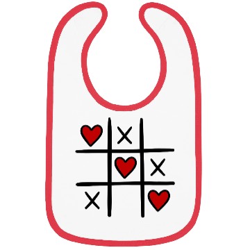 Discover tic tac toe. valentines day gift.couple.light. Bibs