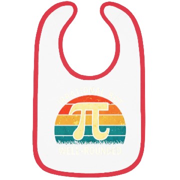 Discover Retro Irrational But Well Rounded Pi Day Math Love Bibs