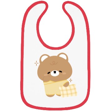 Discover Sleepy Brown Bear Bibs