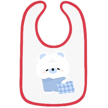 Discover Sleepy Polar Bear Bibs