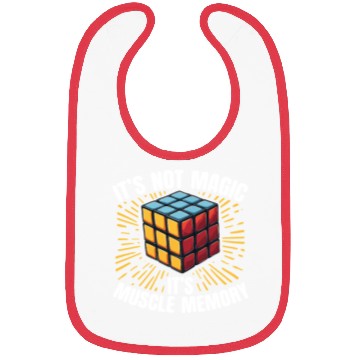 Discover It’s Not Magic It’s Muscle Memory Puzzle Cube Bibs