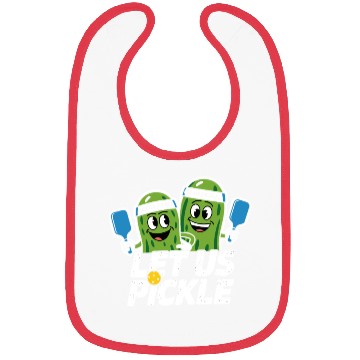 Discover Funny Pickleball Cucumber Lover Ball Sport Bibs