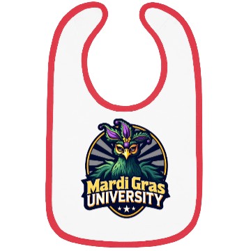Discover Mardi Gras University Peacock Women's Mardi Gramas Bibs