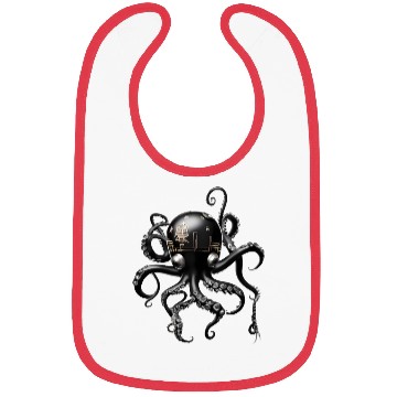 Discover Graphic Japanese Octopus Bibs