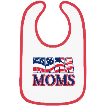 Discover Patriotic American Mom Pride Design Bibs