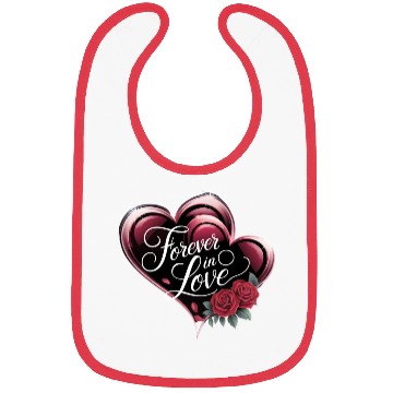 Discover Forever in Love – Unique Valentine's Day Design Bibs