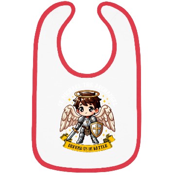 Discover Saint Michael the Archangel Catholic Pray for kids Bibs