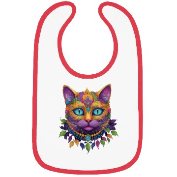 Discover Cute Cat Mardi Gras Carnival Cat Lover Bibs