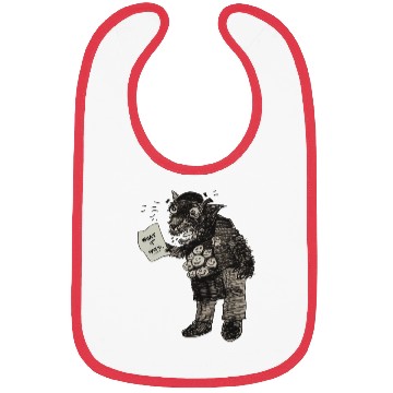 Discover Surreal Wolf Boss Man – Dark Office Humor Bibs