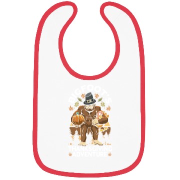 Discover Bigfoot Thanksgiving Pilgrim Bibs