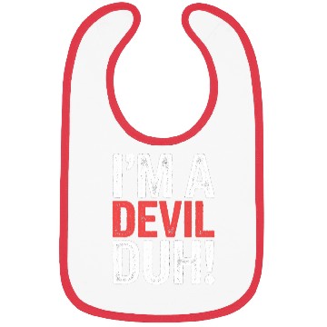 Discover I'm A Devil Duh 12 Bibs