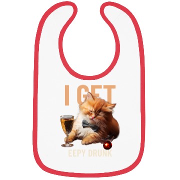 Discover I Get Eepy Drunk! Funny Cat Bibs