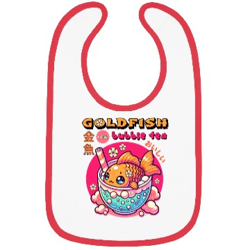 Discover Goldfish Japanese Bubble Tea Bibs