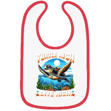 Discover Turtle High Dive High Turtle Lover Bibs