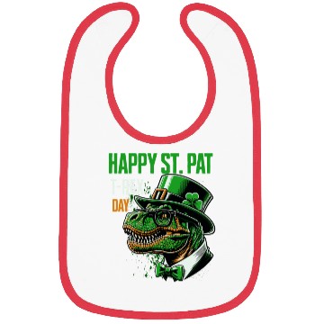 Discover Funny T-Rex St.Patrick's Day Irish Celebration Bibs