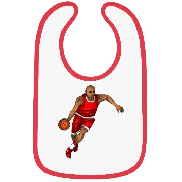 Discover basketball player is running with the ball Bibs