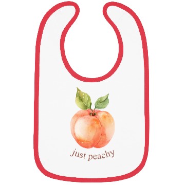 Discover Back To School Just Peachy Bibs