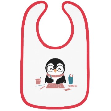 Discover Crafting Hobby Penguin Art Fun Bibs