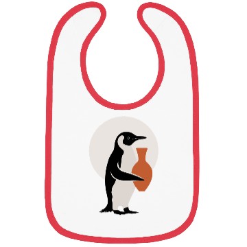 Discover Penguin Embrace Pottery Magic Scene Bibs