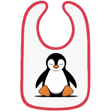 Discover Chill Vibes Penguin Meditating Calmly Bibs