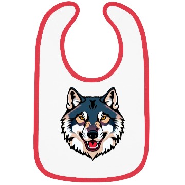 Discover Wolf head 30 Bibs