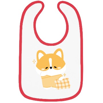 Discover Sleepy Corgi Bibs