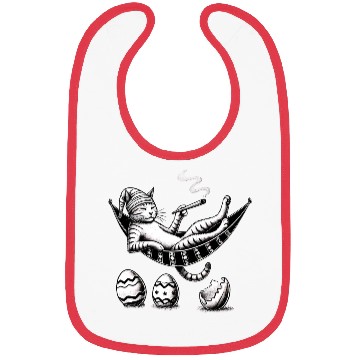 Discover Easter Cat Chill Mode Bibs