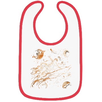 Discover astronaut with basketball illustration Bibs