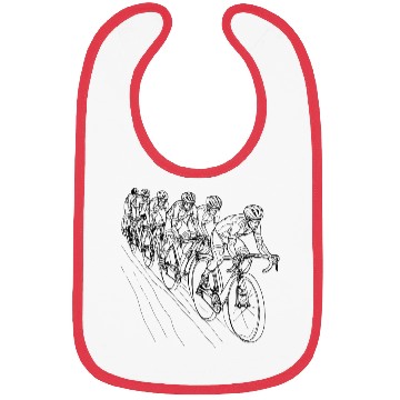 Discover Cyclists One Line Drawing Bibs