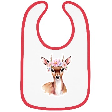 Discover deer with flower Bibs