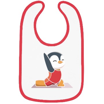 Discover Cute Penguin Yoga Pose for Relaxation Fun Bibs