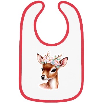 Discover deer with flower Bibs