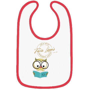 Discover The Wise Coaching Owl Bibs by Tavia Linen