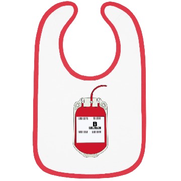 Discover B Positive Blood Bag Bibs
