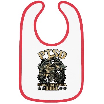 Discover Dysfunctional Veteran Please Take Several Drink Bibs