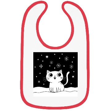 Discover Black and white illustration cute Bibs