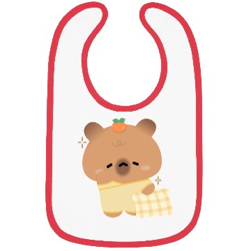 Discover Sleepy Capybara Bibs