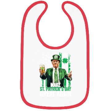 Discover Make St Patricks Day Great Again Funny Trump Bibs