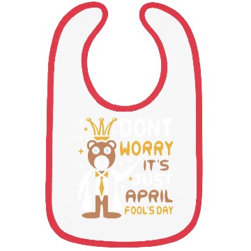 Discover Funny Teacher Bear Celebrate April Fools Day Bibs